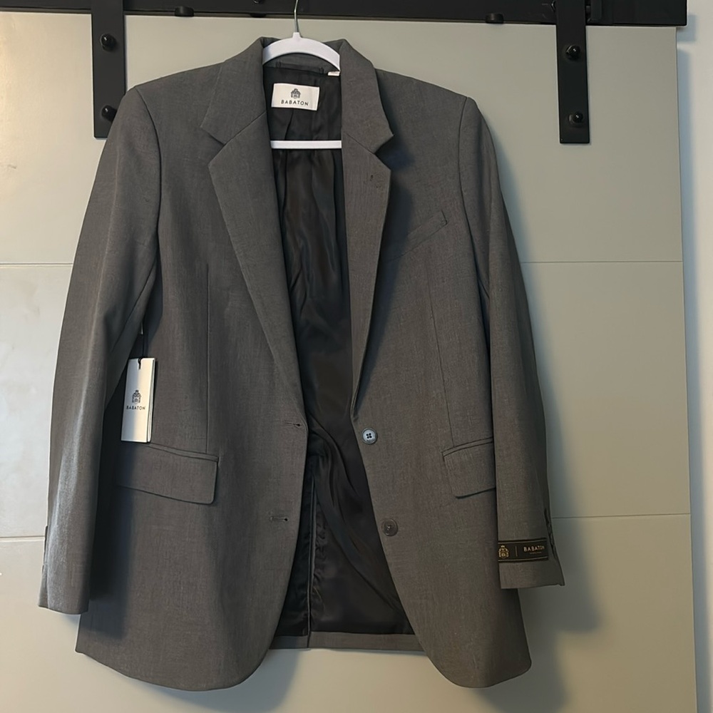 Babaton Agency Heather Ionic Grey Blazer